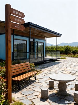 Expandable Container House Wet-dry Separation Bathroom Gable Roof and Fire-Resistant OSB Walls with Aluminum Composite Panel