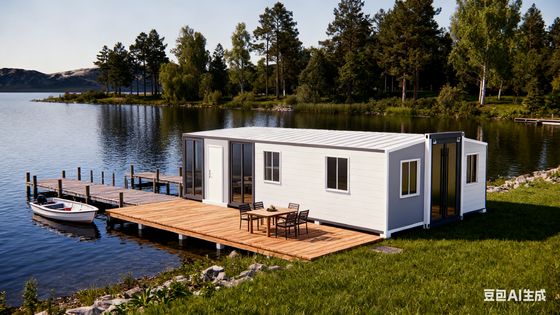 Sealed Edges Prefab Folding House for Home/Office Easy and Fast Installation Waterproof Paint Hotel/Resort/Movable House