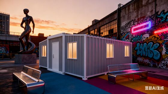 Casa de contêiner expandível de 40 pés com painel de PVC Interior Finish Resistência ao vento 4,18KN / M2 e terraço personalizável