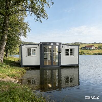 Contenedor dobrável de 20 pés com dimensões dobradas L5900*W2200*2480mm Certificado CE e isolamento acústico térmico para armazenamento e transporte