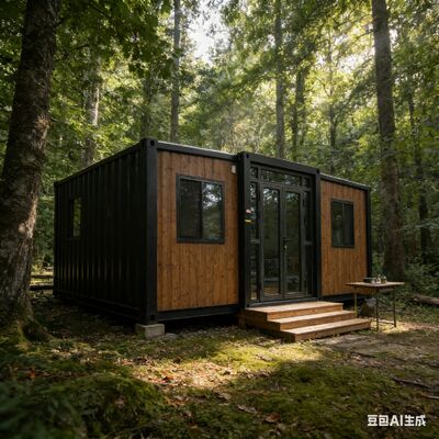 Contentor dobrável de 20 pés totalmente galvanizado com materiais resistentes ao fogo e sistema elétrico personalizável