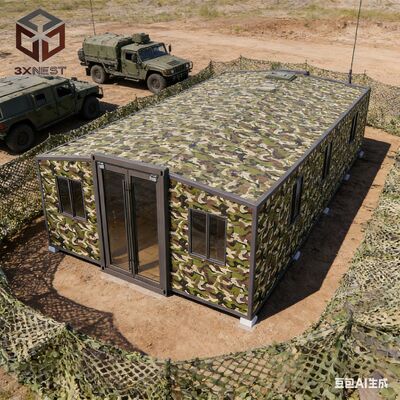 Casa Contêiner Expansível de 40 pés com Estrutura Lateral Totalmente Galvanizada, Isolamento de Espuma de Poliuretano e Resistência a Terremotos Grau 8