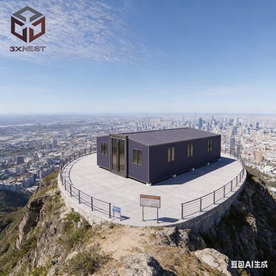 Dimensões expandidas L11800 W6220 H2480mm 40ft Habitações de vida montadas Soluções de habitação modulares de cor personalizada projetadas para montagem