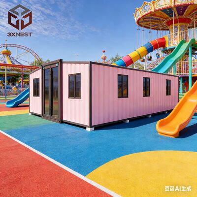 Casa Contêiner Expansível à Prova de Fogo de 40 pés com 72 Metros Quadrados de Espaço Habitacional Personalizável