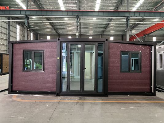 Container dobrável empilhável de 20 pés com 30 anos de vida útil e isolamento térmico para casas pequenas pré-fabricadas