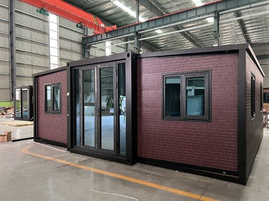 Painéis Sandwich EPS de 75 mm Container dobrável de 20 pés com resistência ao vento 4,18 KN/M2 e desempenho sísmico Nível 8