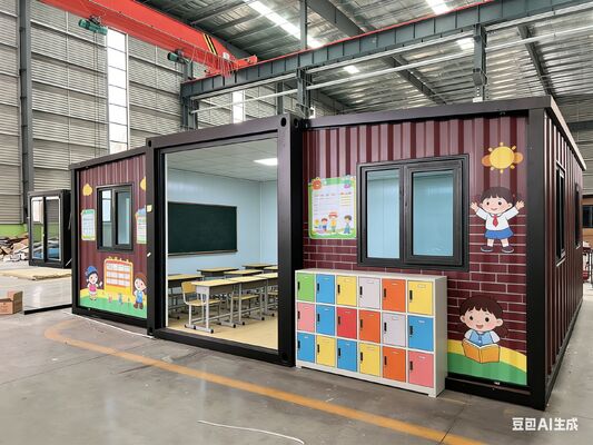 Performance sísmica Nível 8 Container dobrável de 20 pés com design empilhável e quadro lateral totalmente galvanizado