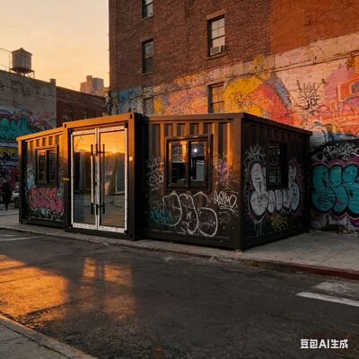 Contentor dobrável de 20 pés com isolamento térmico e acústico, personalizável, empilhável, casa contêiner expansível para casas minúsculas pré-fabricadas