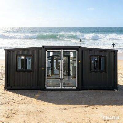 Container dobrável de 20 pés totalmente galvanizado com isolamento térmico e sistema elétrico personalizável