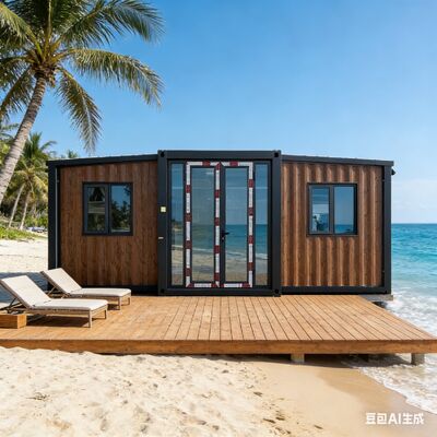 Container dobrável de 20 pés com isolamento térmico e isolamento acústico atende às normas internacionais de segurança e pode ser personalizado para várias aplicações