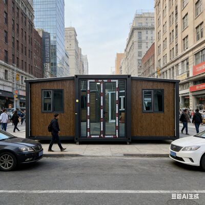 Contentor dobrável de 20 pés com estrutura principal totalmente galvanizada, quartos personalizáveis e isolamento térmico e acústico