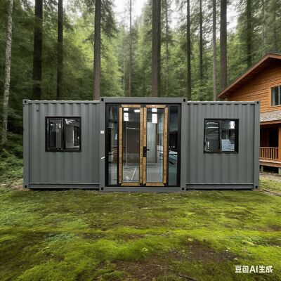 Container dobrável de 20 pés totalmente galvanizado com isolamento térmico e isolamento acústico e desempenho sísmico Nível 8 para espaços de vida flexíveis