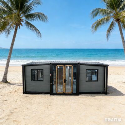 Contentor dobrável de 20 pés totalmente galvanizado com painéis sanduíche EPS de 75 mm e vida útil superior a 30 anos