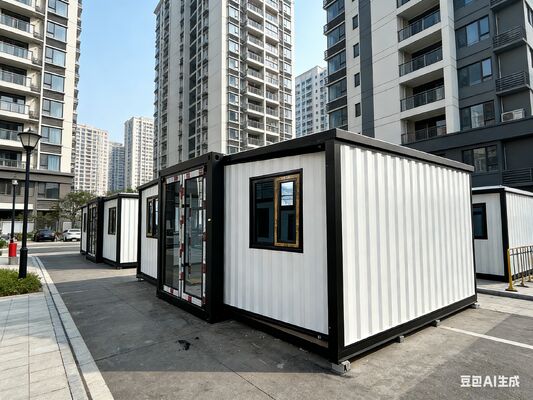 Container dobrável de 20 pés Casa com isolamento térmico isolamento acústico e design personalizável cabem 2 conjuntos em 1 contêiner de transporte de 40HQ