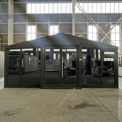 Contenedor dobrável de 20 pés com painéis de sanduíche EPS de 75 mm, ventilação personalizada e piso de fibra de cimento à prova de fogo de 18 mm para uso industrial duradouro