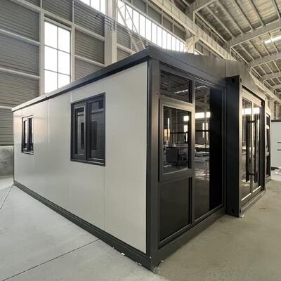 Container dobrável de 20 pés com vida útil de 30-40 anos, design à prova de água e vento e componentes pré-montados para habitação modular