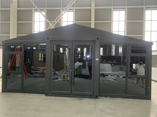 Container de 20 pés totalmente galvanizado com resistência ao vento 4,18 KN/m2 e vida útil de 30-40 anos